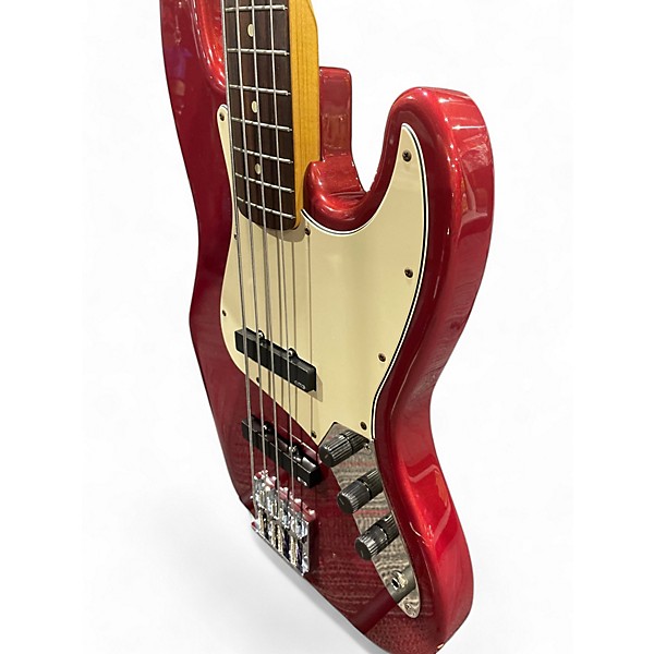 Used Fender Used Fender Standard Jazz Bass Candy Apple Red Metallic Electric Bass Guitar