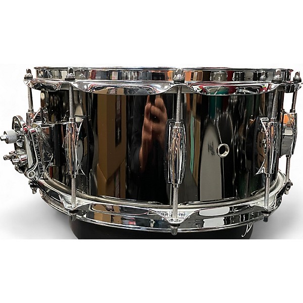 Used Gretsch Drums 14in black nickle over brass black nickel Drum