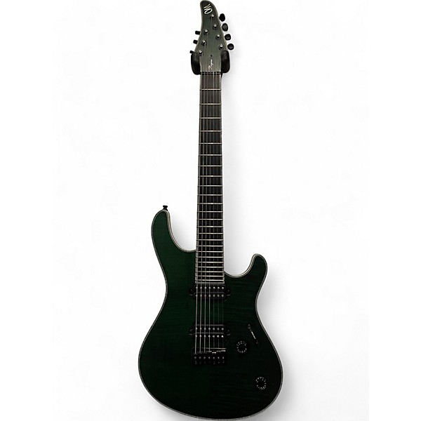 Used Mayones Regius 7M Trans Emerald-Green Matt Solid Body Electric Guitar