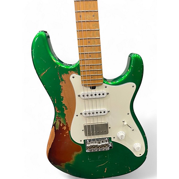 Used Friedman Used Friedman VINTAGE S AMDB3TCGPH+SS-NC GREEN ROADWORN Solid Body Electric Guitar