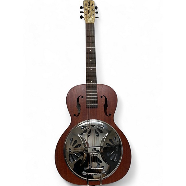 Used Gretsch Guitars Used Gretsch Guitars G9200 Boxcar Round Neck Natural Resonator Guitar