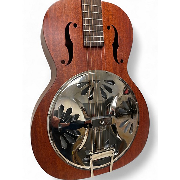 Used Gretsch Guitars Used Gretsch Guitars G9200 Boxcar Round Neck Natural Resonator Guitar