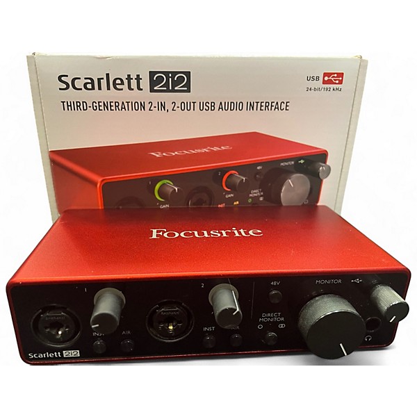 Used Focusrite Used Focusrite Scarlett 2i2 Gen 3 Audio Interface