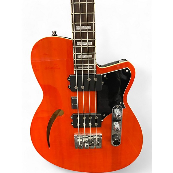 Used Reverend KING DUB Pumpcan Orange Electric Bass Guitar