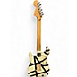 Used EVH Striped Series WHITE BLACK STRIPES Solid Body Electric Guitar