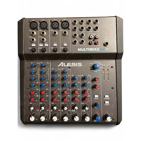 Used Alesis Used Alesis MultiMix 8 USB 8-Channel Unpowered Mixer