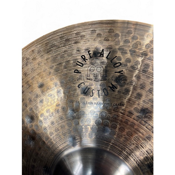 Used MEINL 20in CUSTOM EXTRA THIN 20" CRASH Cymbal