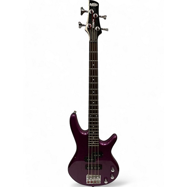 Used Ibanez Used Ibanez GSRM20 Mikro Short Scale Purple Electric Bass Guitar