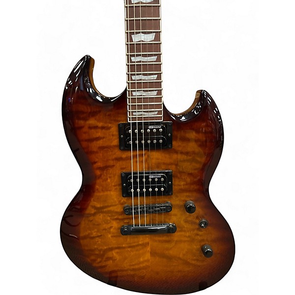 Used ESP LTD Viper 256 Amber Solid Body Electric Guitar