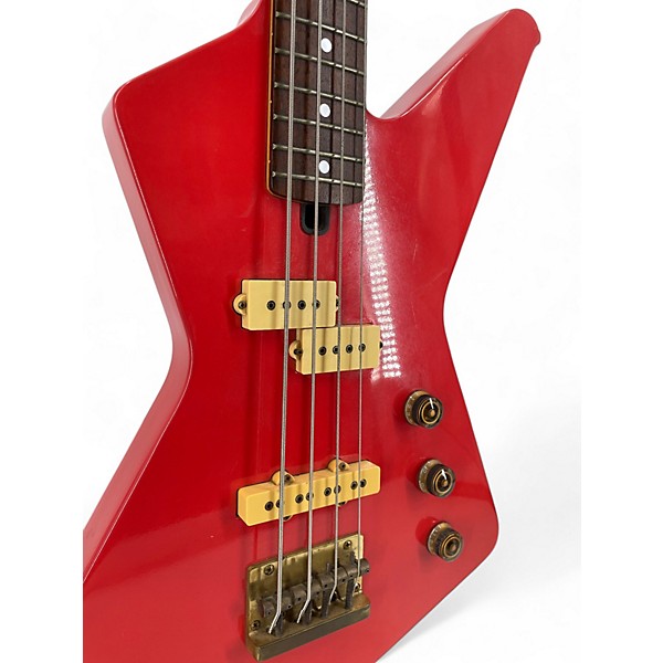 Vintage 1981 Ibanez Destroyer 2 Red Electric Bass Guitar