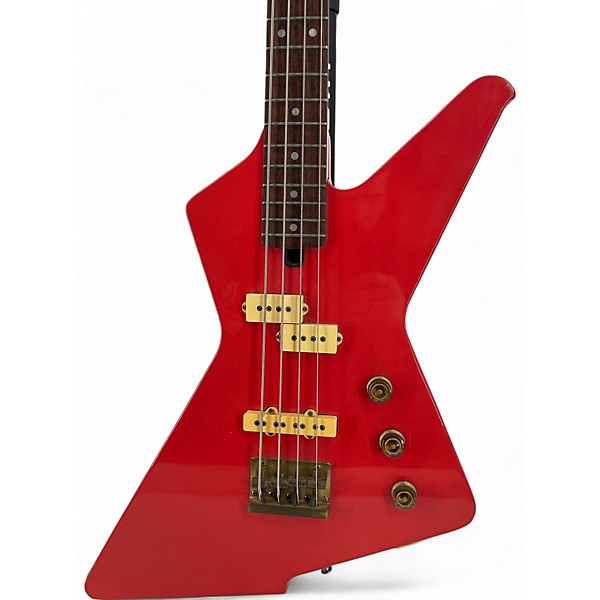 Vintage 1981 Ibanez Destroyer 2 Red Electric Bass Guitar