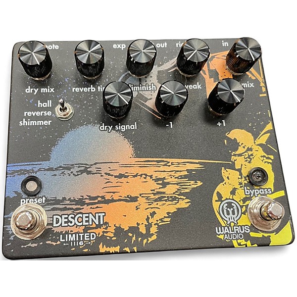 Used Walrus Audio Descent Reverb Effect Pedal