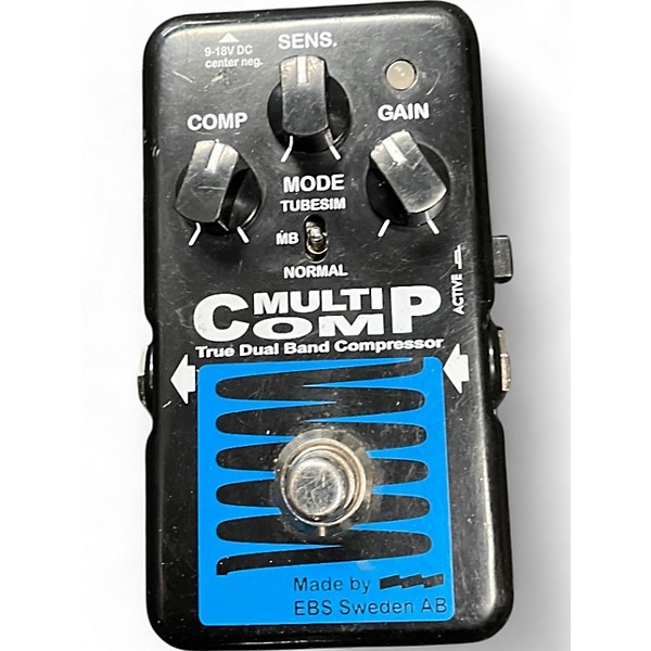 Used EBS Multicomp Compressor Bass Effect Pedal