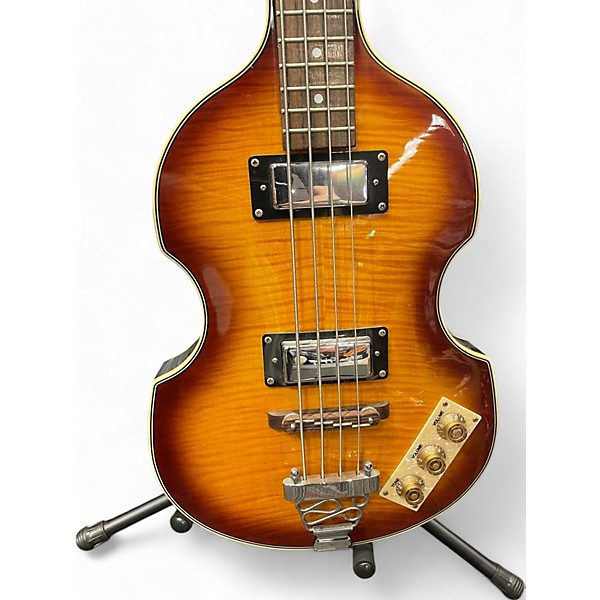 Used Epiphone Viola Sunburst Electric Bass Guitar