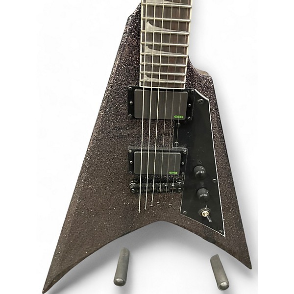 Used ESP LTD KHV KIRK HAMMETT SIGNATURE PURPLE SPARKLE Solid Body Electric Guitar