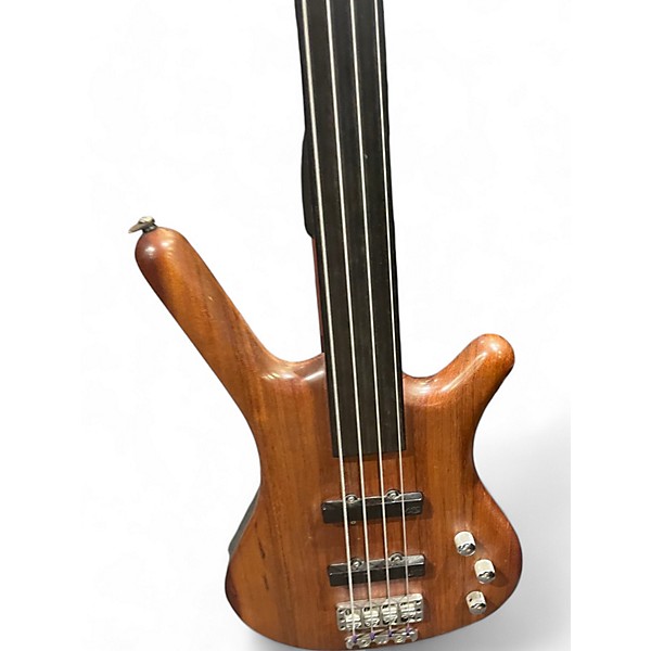 Used Warwick Standard Corvette 4 String Fretless bubinga Electric Bass Guitar