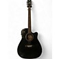 Used Yamaha FGX412CBL Black Acoustic Electric Guitar