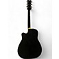 Used Yamaha FGX412CBL Black Acoustic Electric Guitar