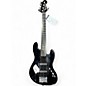 Used Squier Deluxe Jazz Bass Active V 5 String BLACK Electric Bass Guitar thumbnail