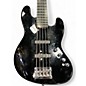 Used Squier Deluxe Jazz Bass Active V 5 String BLACK Electric Bass Guitar