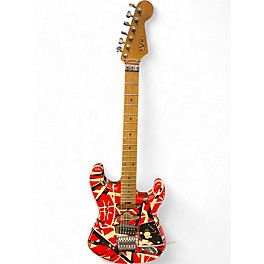 Used EVH Striped Series Frankie RED Solid Body Electric Guitar