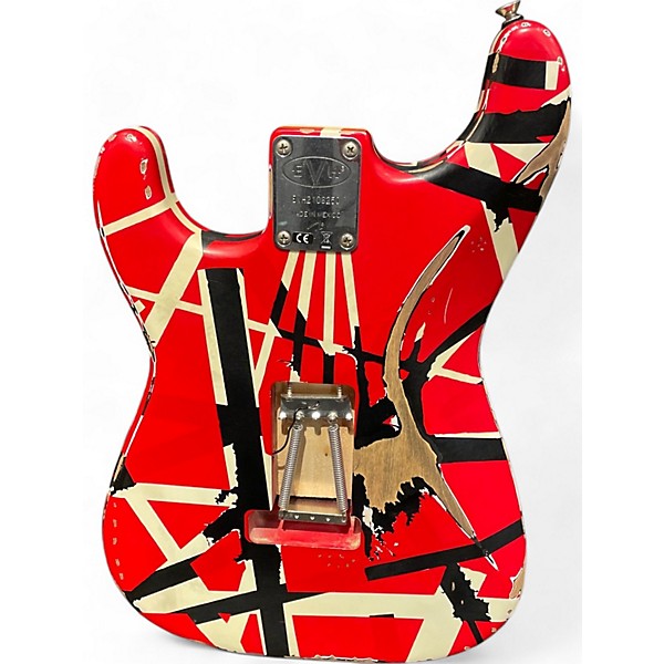 Used EVH Striped Series Frankie RED Solid Body Electric Guitar