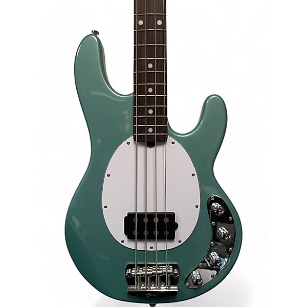 Used Sterling by Music Man Used Sterling by Music Man Ray34 with Roasted Maple Neck Dorado Green Electric Bass Guitar