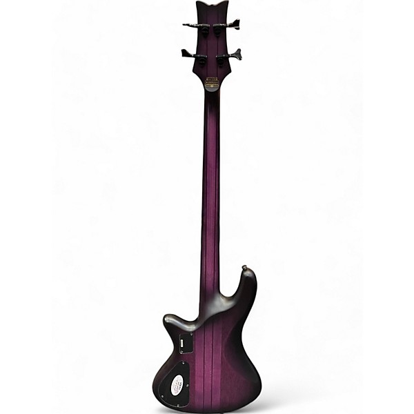 Used Schecter Guitar Research Used Schecter Guitar Research STILETTO STUDIO 4 Trans Purple Electric Bass Guitar