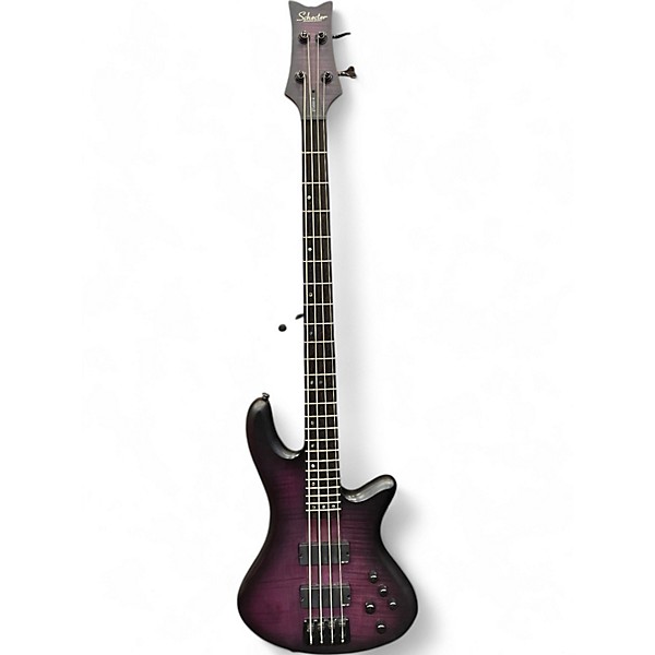 Used Schecter Guitar Research Used Schecter Guitar Research STILETTO STUDIO 4 Trans Purple Electric Bass Guitar