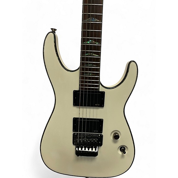 Used Charvel Desolation DX-1 FR Soloist WHITE Solid Body Electric Guitar