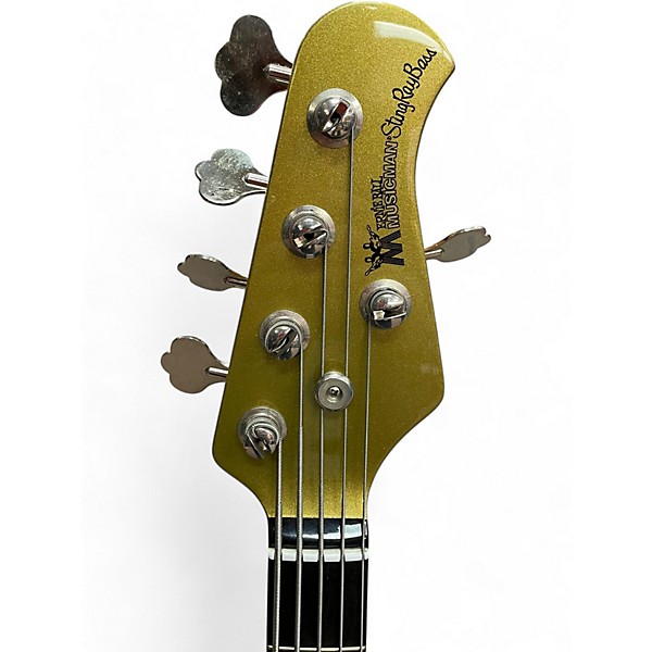 Used Ernie Ball Music Man Used Ernie Ball Music Man Stingray Classic 5 Eldorado Gold Electric Bass Guitar