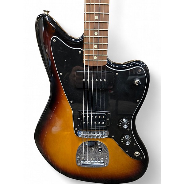 Used Fender Blacktop Jazzmaster 3 Color Sunburst Solid Body Electric Guitar