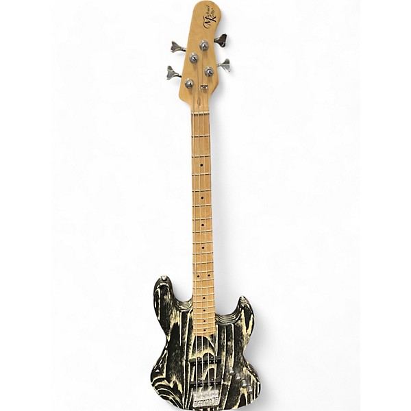 Used Michael Kelly Used Michael Kelly Element 4 Black and White Electric Bass Guitar