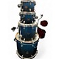 Used Mapex Used Mapex rock (bass drum missing spurs) blue sparkle Drum Kit thumbnail