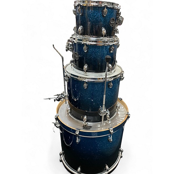 Used Mapex Used Mapex rock (bass drum missing spurs) blue sparkle Drum Kit