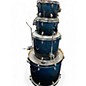 Used Mapex Used Mapex rock (bass drum missing spurs) blue sparkle Drum Kit