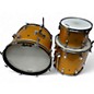 Vintage 1960s Ludwig 3 Piece BIG BEAT GOLD SPARKLE Drum Kit thumbnail