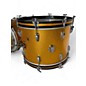 Vintage 1960s Ludwig 3 Piece BIG BEAT GOLD SPARKLE Drum Kit