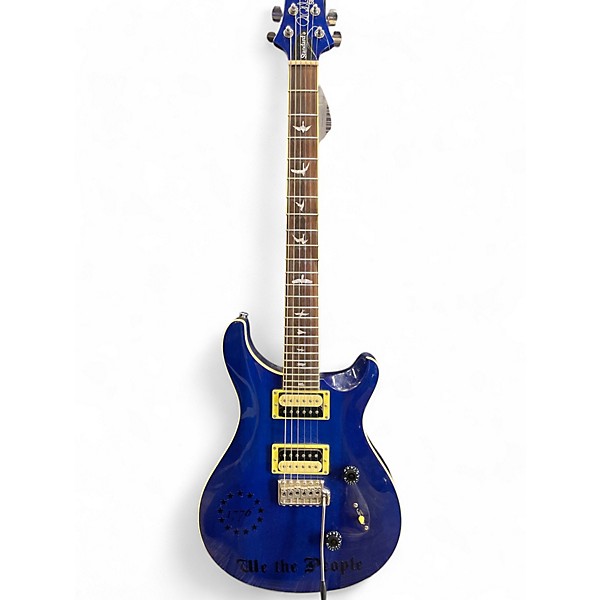 Used PRS Used PRS SE Standard 24 Blue Solid Body Electric Guitar