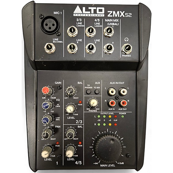 Used Alto ZMX52 5-Channel Unpowered Mixer