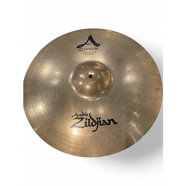 Used Zildjian Used Zildjian 18in a custom avedis  fats crash Cymbal