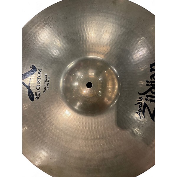 Used Zildjian Used Zildjian 18in a custom avedis  fats crash Cymbal