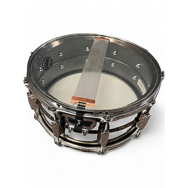 Used Ludwig 6.5X14 Black Beauty Snare BLACK NICKEL OVER STEEL Drum