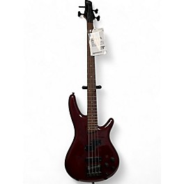 Used 1999 Ibanez SR400 Trans Red Electric Bass Guitar