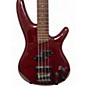 Used 1999 Ibanez SR400 Trans Red Electric Bass Guitar