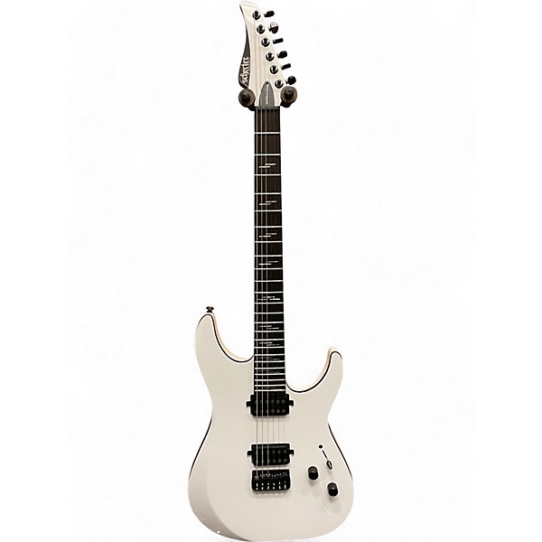 Used Schecter Guitar Research Reaper 6 Custom White Solid Body Electric Guitar