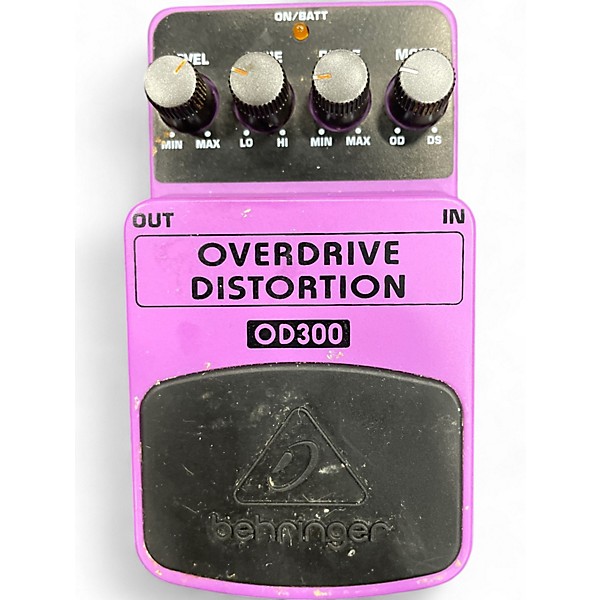 Used Behringer OD300 Overdrive/Distortion Effect Pedal