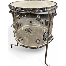 Used DW 14in Design Series Floor Tom Clear Drum