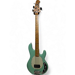 Used Ernie Ball Music Man Stingray H Mint Green Electric Bass Guitar