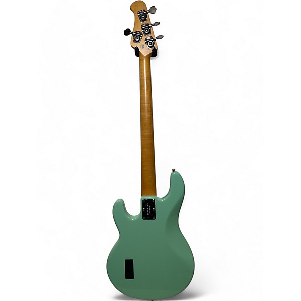 Used Ernie Ball Music Man Stingray H Mint Green Electric Bass Guitar